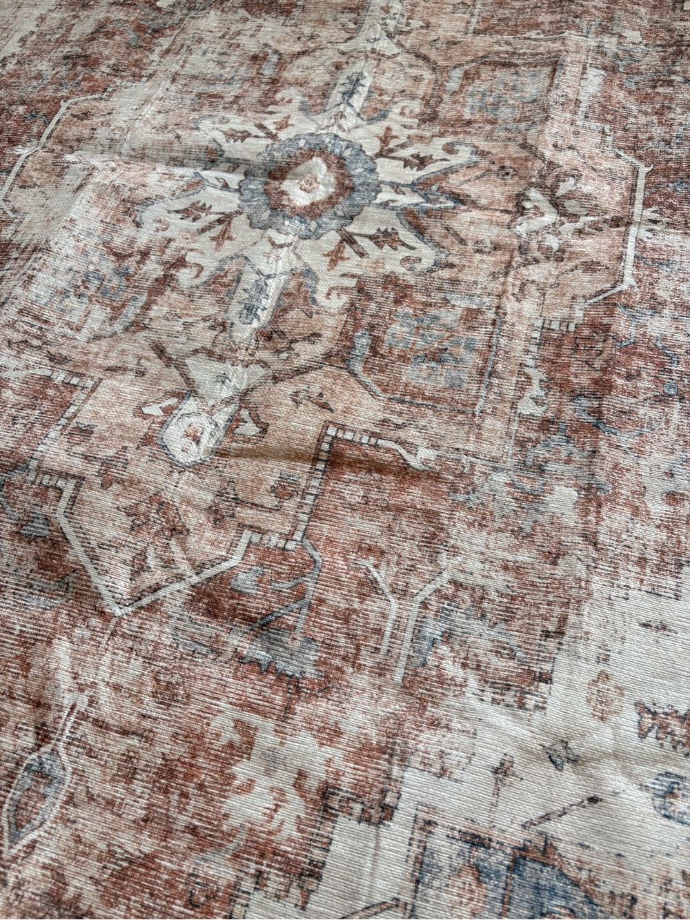 Mist-Toned Persian Bloom Rug - Picture 3 of 3